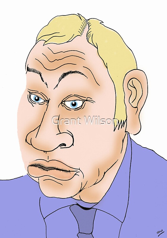 "Michael Gove Cartoon Caricature 2" by Grant Wilson | Redbubble