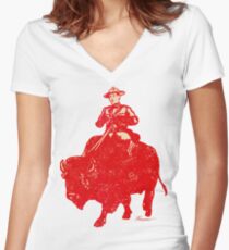Border Patrol - Canada / Buffalo Women's Fitted V-Neck T-Shirt