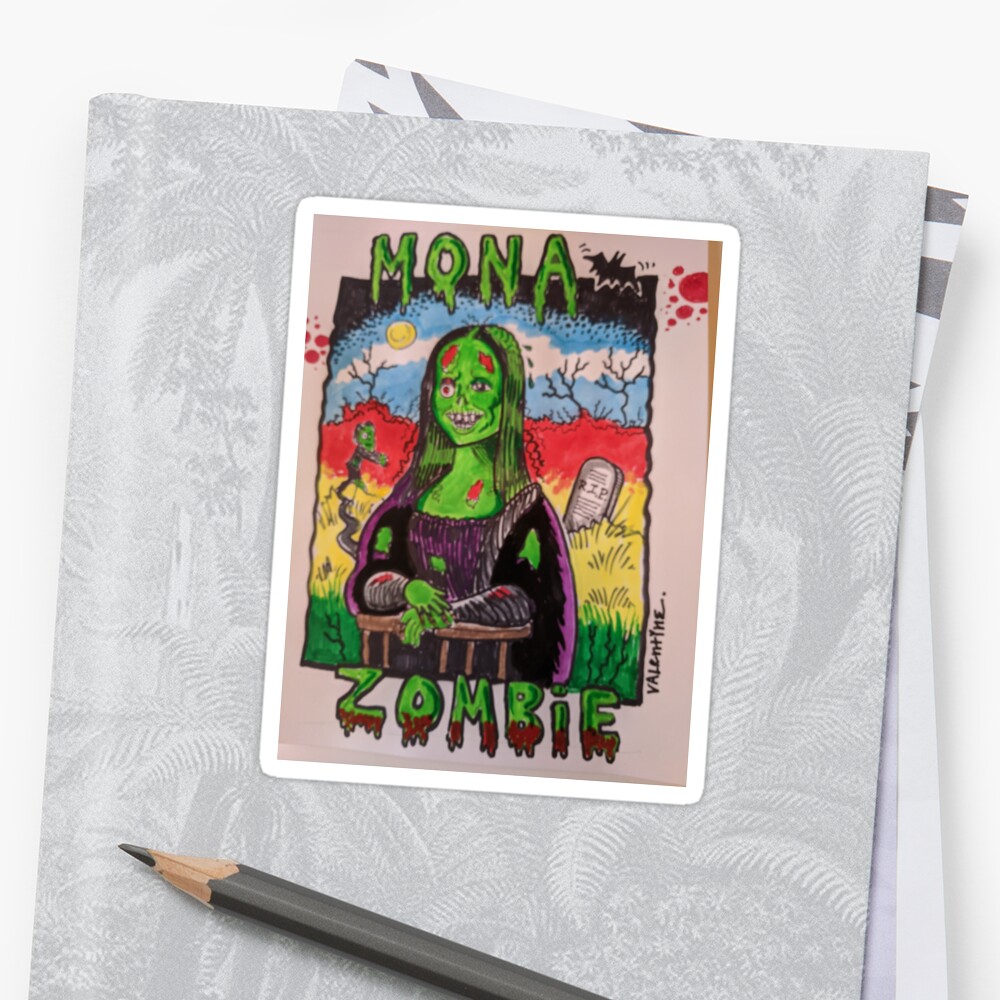 zombie mona lisa shirt