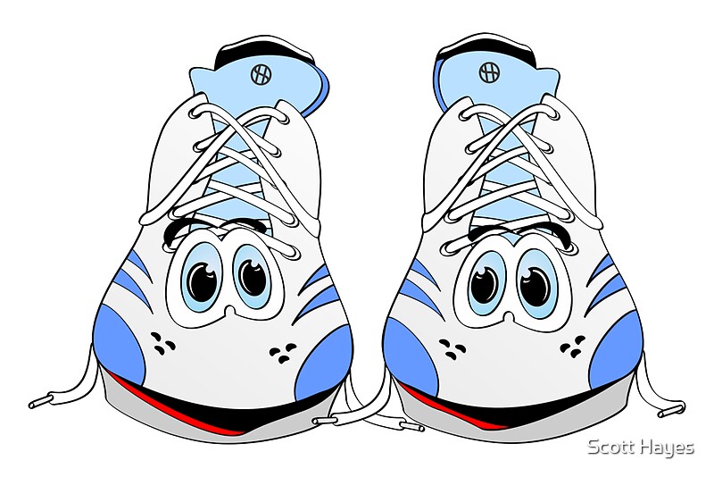 "Tennis Shoe Cartoon" by Graphxpro | Redbubble