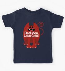 REAL MEN LOVE CATS Kids Tee