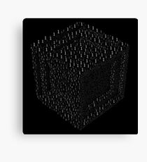 Binary Cube Canvas Print