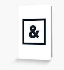 Alphabet "&" Greeting Card