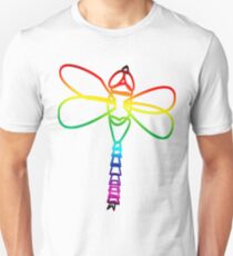 Rainbow Dragonfly Unisex T-Shirt