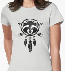 Raccoon Catcher Women's Fitted T-Shirt