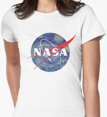 Sternennacht der NASA Tailliertes T-Shirt für Frauen