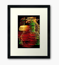 In a spin Framed Print