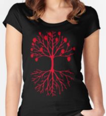 A tree that grows hearts Women's Fitted Scoop T-Shirt