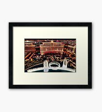 The Bellagio Fountains Framed Print
