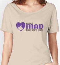 MAD MARRIAGE - Purple Women's Relaxed Fit T-Shirt