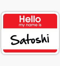 Satoshi Nakamoto (Bitcoin) Sticker Sticker