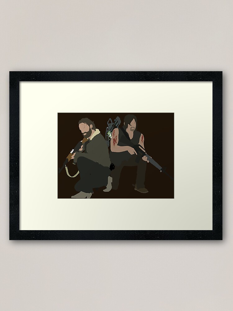 Walking Dead Rick Daryl Canvas Art Print