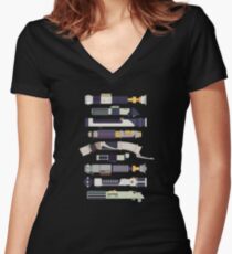 An Elegant Weapon Women's Fitted V-Neck T-Shirt