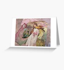 The Firebird’s Pursuit Greeting Card
