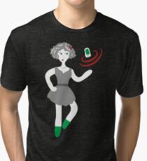 Socialmedia Lady - superpowers Tri-blend T-Shirt