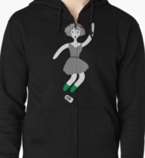 Socialmedia Lady - break Zipped Hoodie