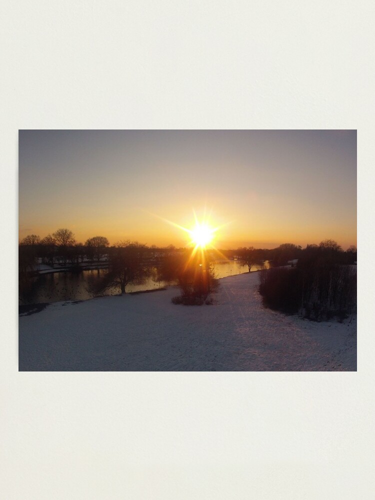Alternate view of Snow Sunset Photographic Print