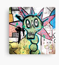Skull Attack Metal Print