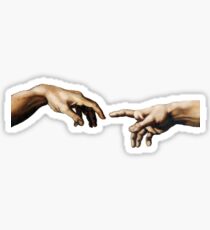 Creation Of Adam Hands Sticker