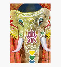 Thai Painted Elephant Photographic Print