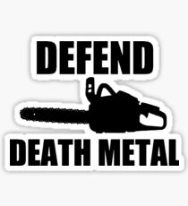 Defend Death Metal Sticker