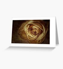 Sepia Toned Antique Rose Greeting Card