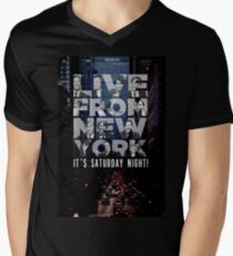 Live From New York, Saturday Night Live Men's V-Neck T-Shirt