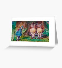 Alice And Friends Greeting Card