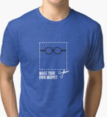 Make Your Own Muppet - Prof. Bunsen Tri-blend T-Shirt
