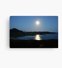Moon rising over Crookhaven Canvas Print