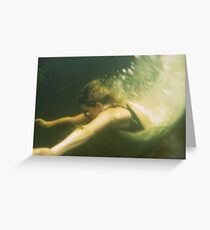 Diving for dreams Greeting Card