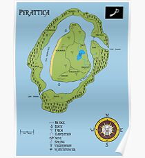 Map of Pyrattica! Poster