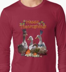 Thanksgiving Goose and Ducks Long Sleeve T-Shirt