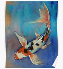 Sanke Butterfly Koi Poster