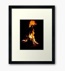 Flaming soul Framed Print