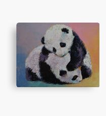 Baby Panda Rumble Canvas Print