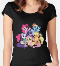 mane six Women's Fitted Scoop T-Shirt