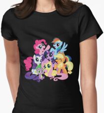 mane six Women's Fitted T-Shirt