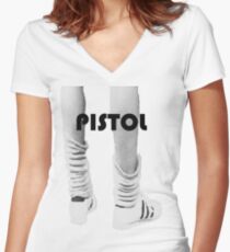 Pistol Pete Women's Fitted V-Neck T-Shirt