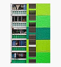 Housing in Green Photographic Print