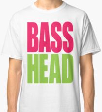 Bass Head (magenta/neon green) Classic T-Shirt
