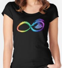 Spectrum Infinity Dragon Women's Fitted Scoop T-Shirt