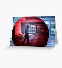 Crystal Bridges . org Big Red Lens Greeting Card
