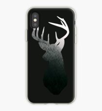 Pine Forest Deer Silhouette iPhone Case