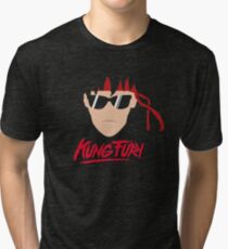 Kung Fury Minimalistic Design Tri-blend T-Shirt