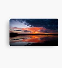 Sunrise over East Basin Lake Burley Griffin Canvas Print