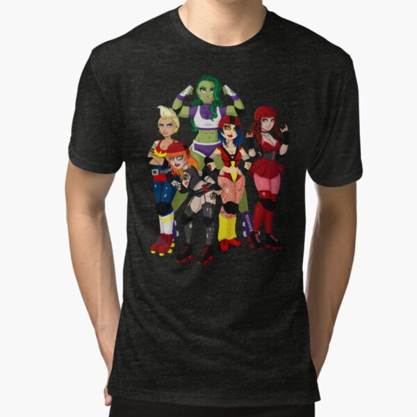 The Avenging Derby Girls Tri-blend T-Shirt