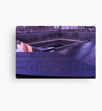 9/11 Memorial - New York City Canvas Print
