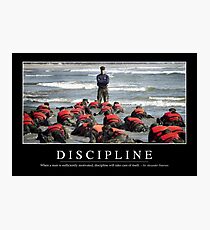 Disziplin: Inspirierend Zitat und Motivational Poster Fotodruck