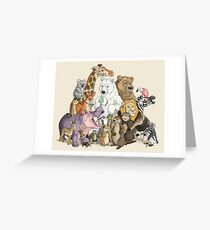 Animals of the Zoo Greeting Card